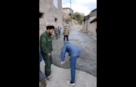 К юбилею Али-Гаджи из Инхо в Гумбете забетонировали улицу